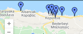 casinos in Cyprus map